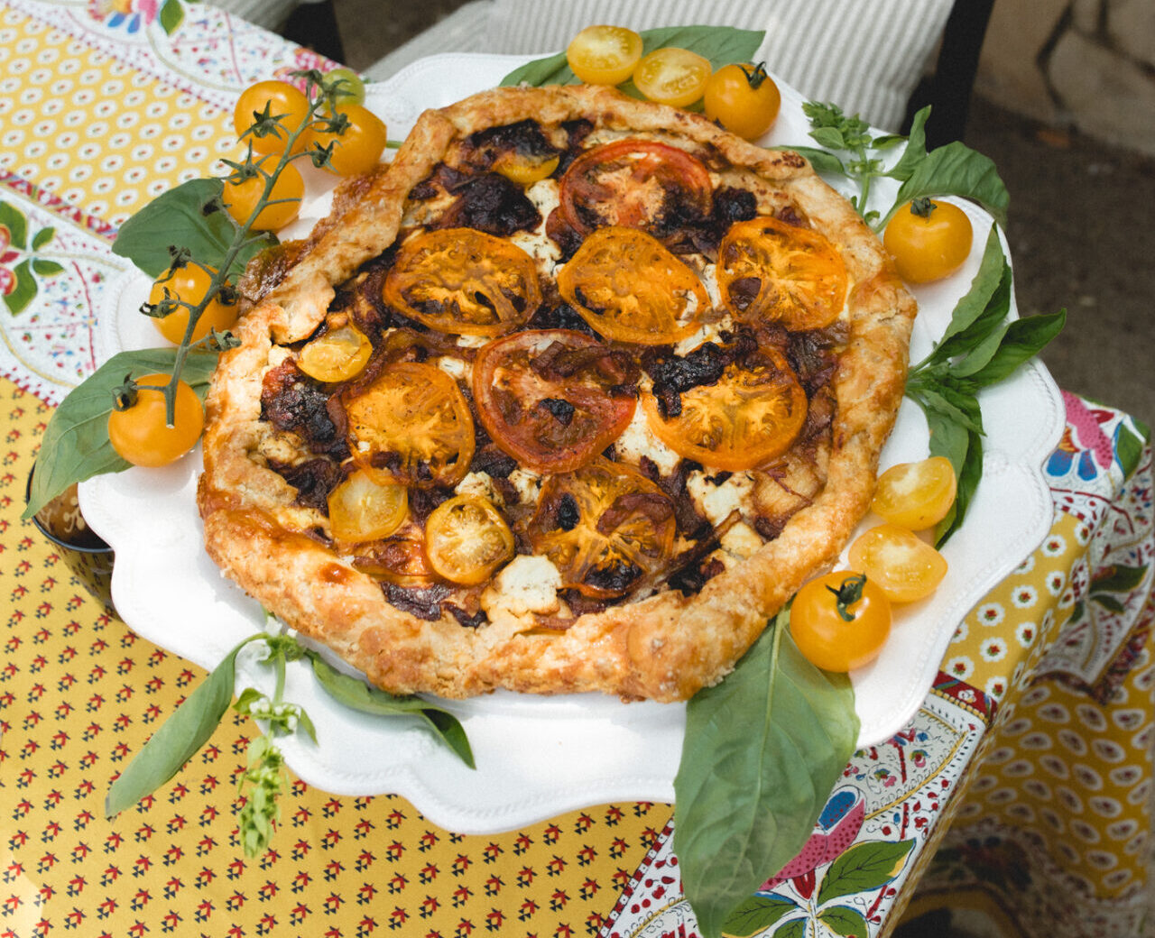 Onion & Herbed Goat Cheese Galette