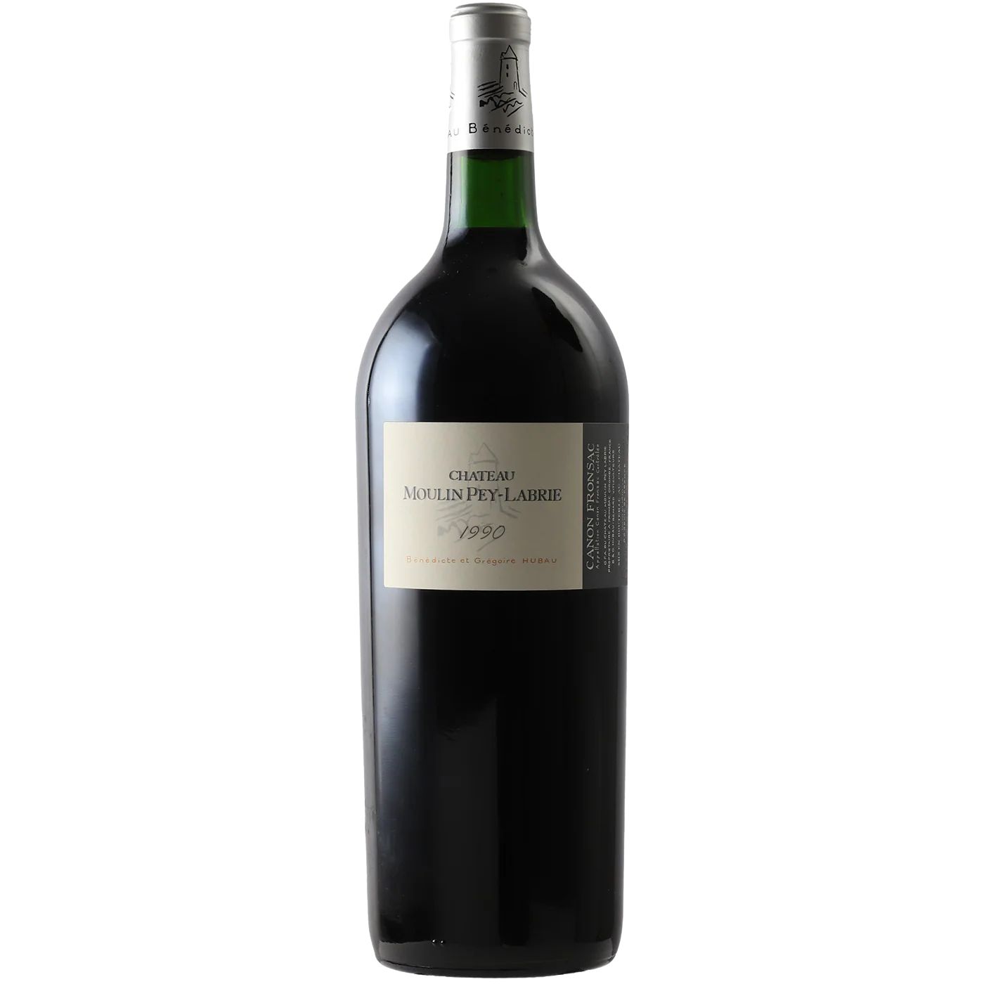 1990 Hubau Château Moulin Pey-Labrie Canon Fronsac 1.5L