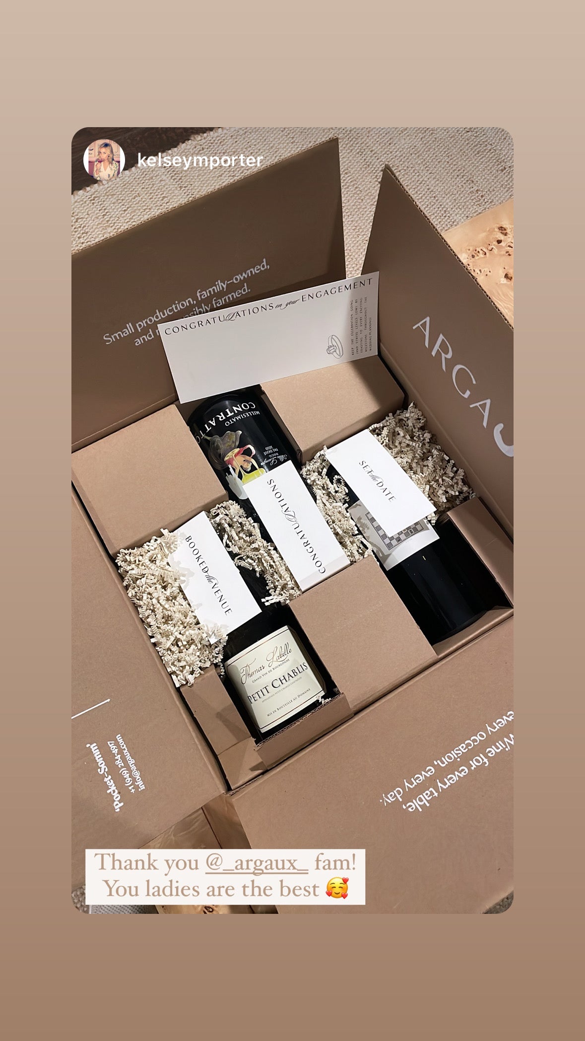 Grand Engagement Wine Gift Set